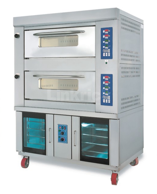 Tour-Tray Two-Stage+8Trays FRY Gas Oven With Proofer