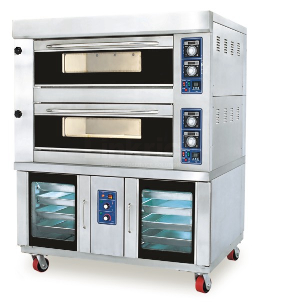 Four-trays Two-stage+8 Trays  FD Electric Oven With Proofer