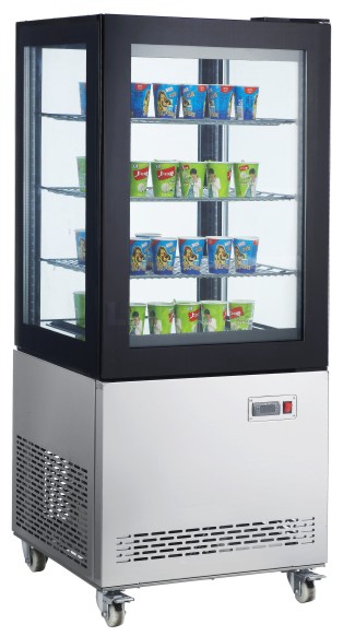 350L 4 Side Glass Display Refrigerator(Triple Glass)