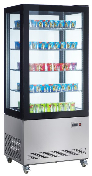 550L 4 Side Glass Display Refrigerator(Triple Glass)