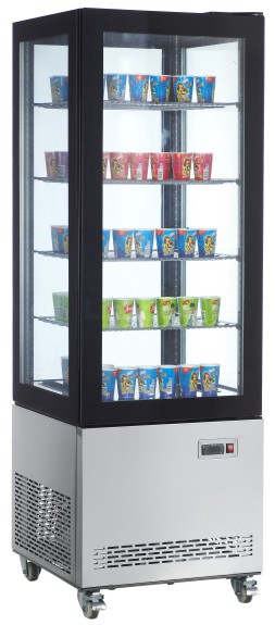 400L 4 Side Glass Display Refrigerator(Triple Glass)