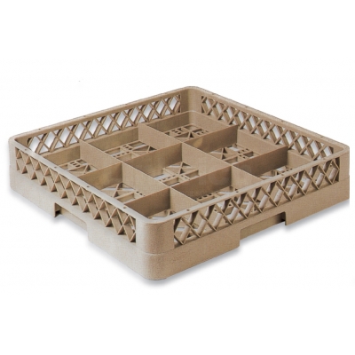 9-Compartment Glass Rack