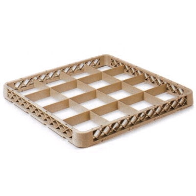 16-Compartment Glass Rack