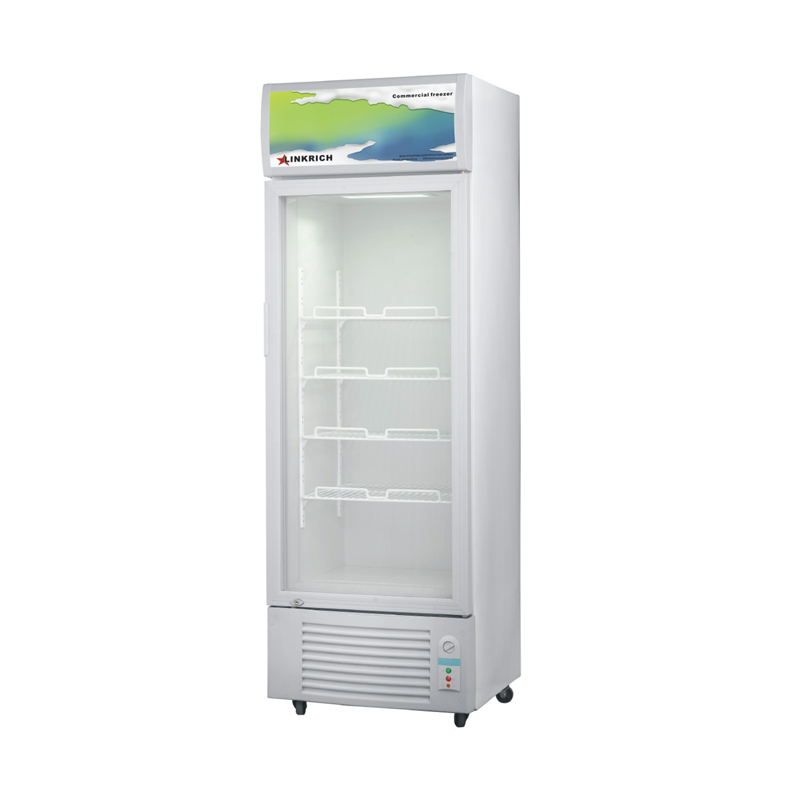 268L Glass Door Drink Display Direct Cooling