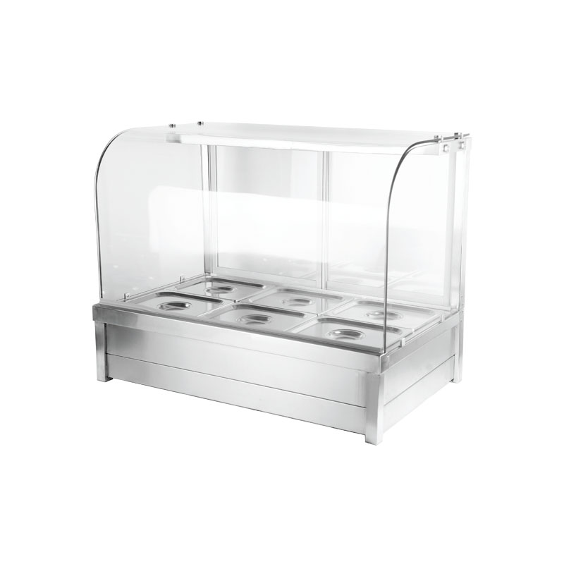 Electric Bain Marie Buffet Countertop Food Warmer with 6 Half Size Wells