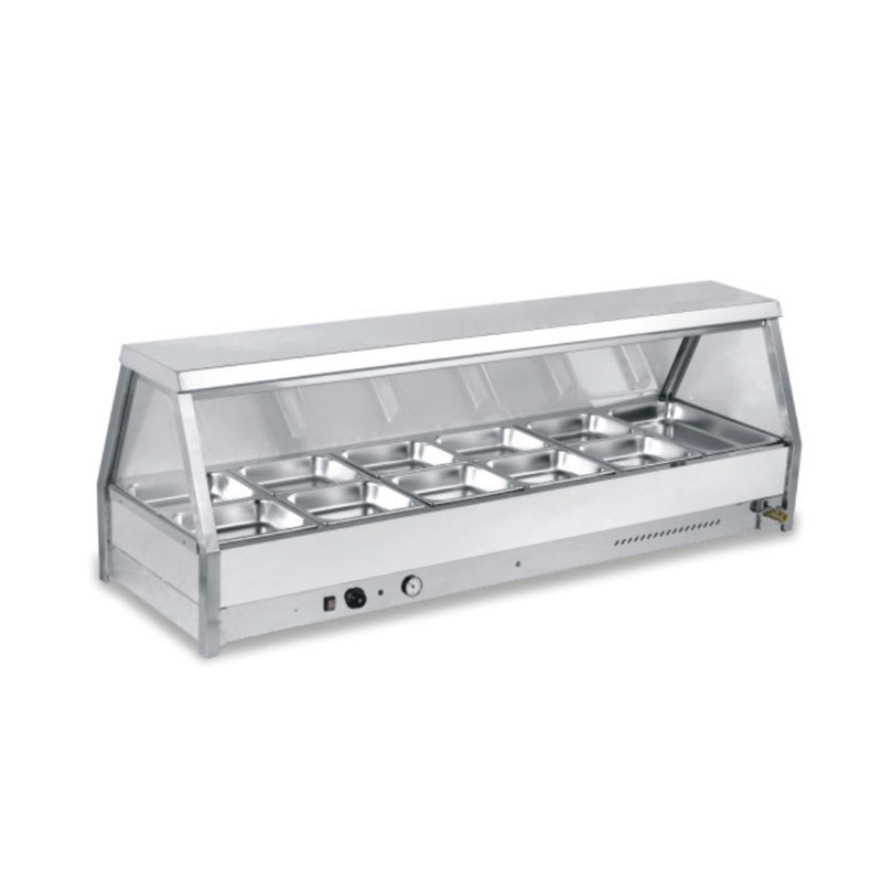 Electric Bain Marie with glass guard