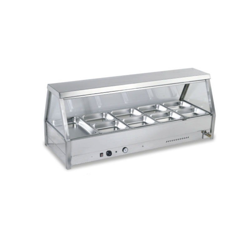 Electric Bain Marie with glass guard
