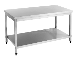 800mm Double Shelve Square Tube Work Table