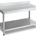 700mm Double Shelves Square Tube Working Bench With Splashback