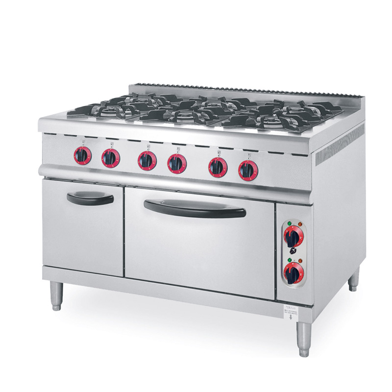 Gas Range 6-Burner With Electric Oven