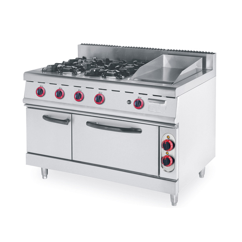Gas Range With 4-Burner& Griddle With Electric Oven