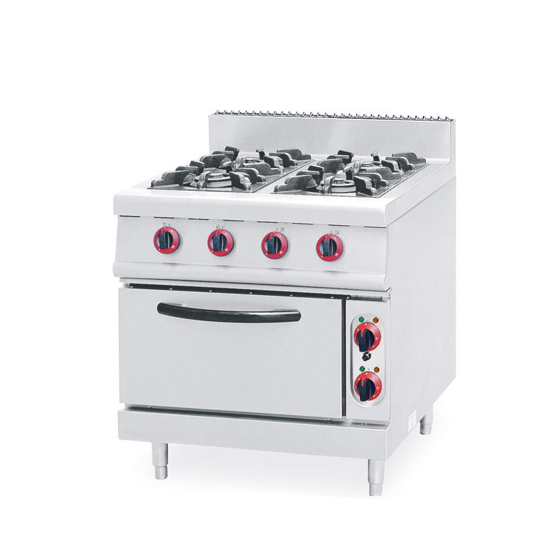 Gas Range 4-Burner With Electric Oven