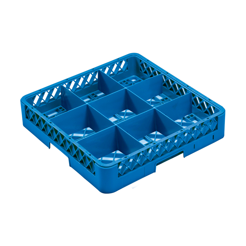 9-Compartment Glass Rack