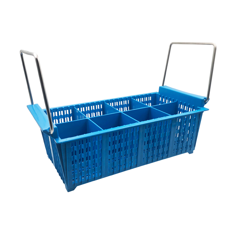 8-Compartment Cutlery Basket With Handle