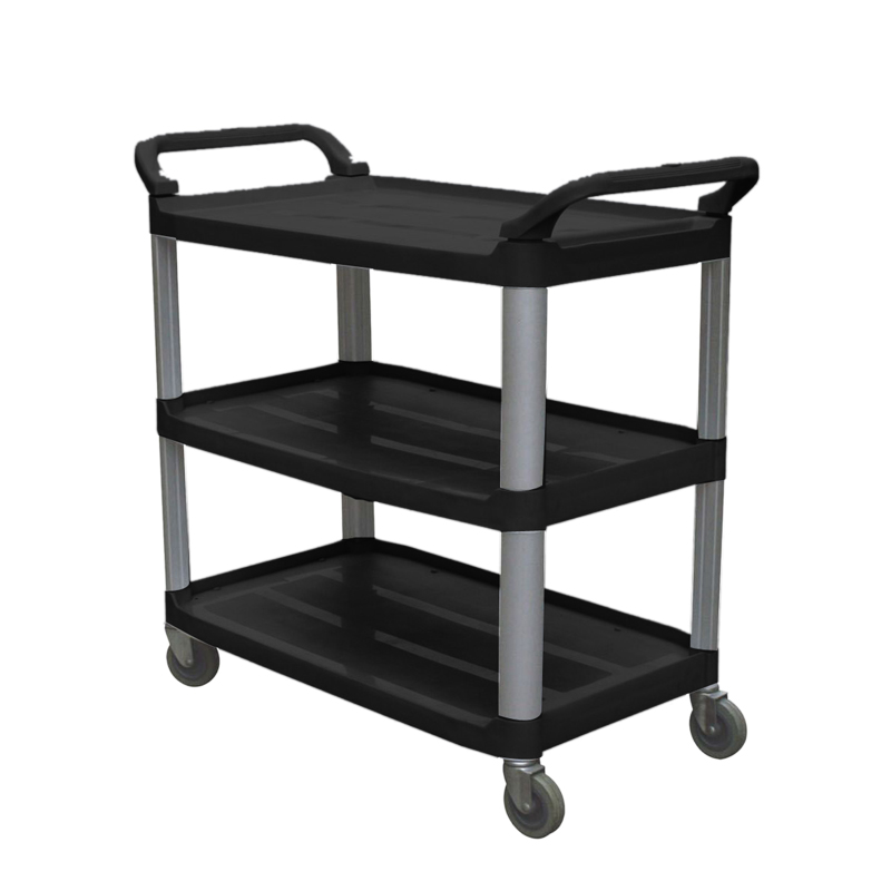 Black Polypropylene Mobile Trolley JW-SED