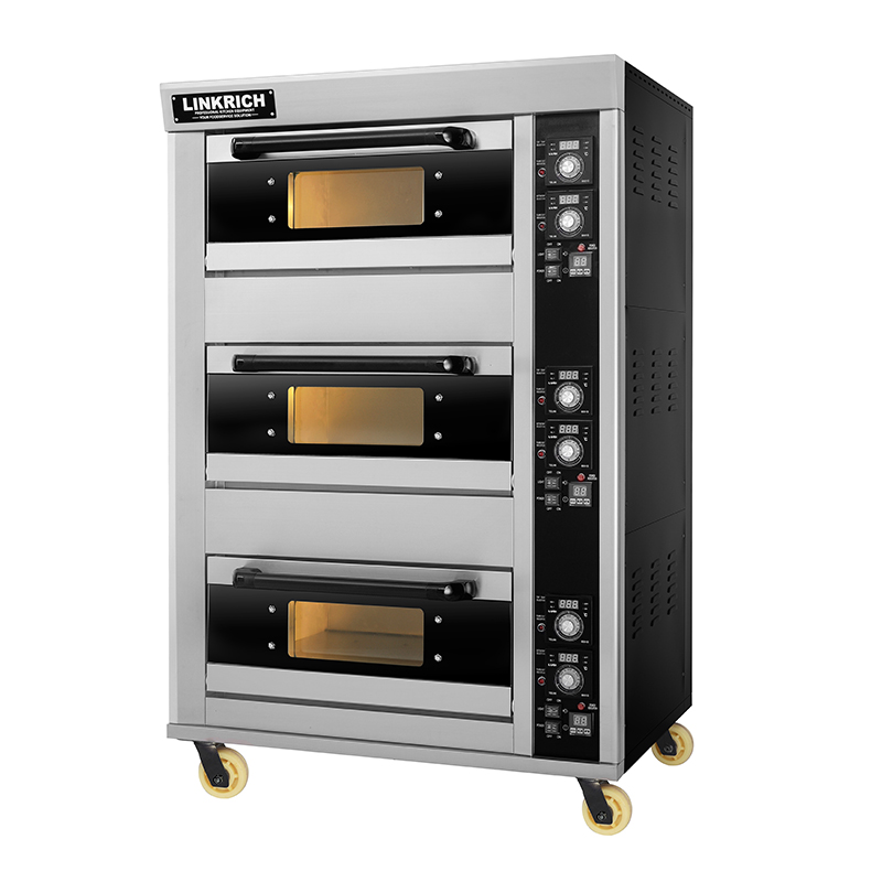 Three-layers Three-trays Gas Signature Deck Oven LR-GS-3