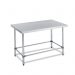 600mm Single Shelf Round Tube Working Bench With Splashback