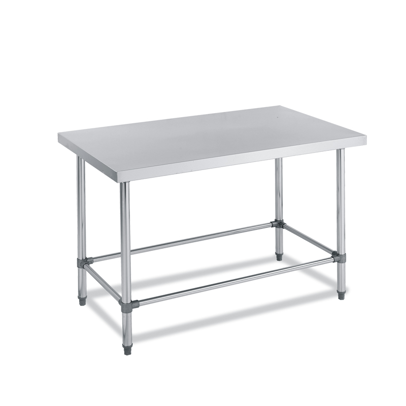 600mm Single Shelf Round Tube Working Bench With Splashback