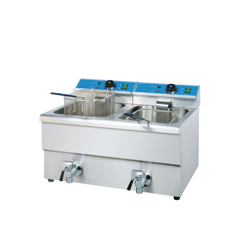 12x2L EF Countertop Deep Fryers With Drain Valve