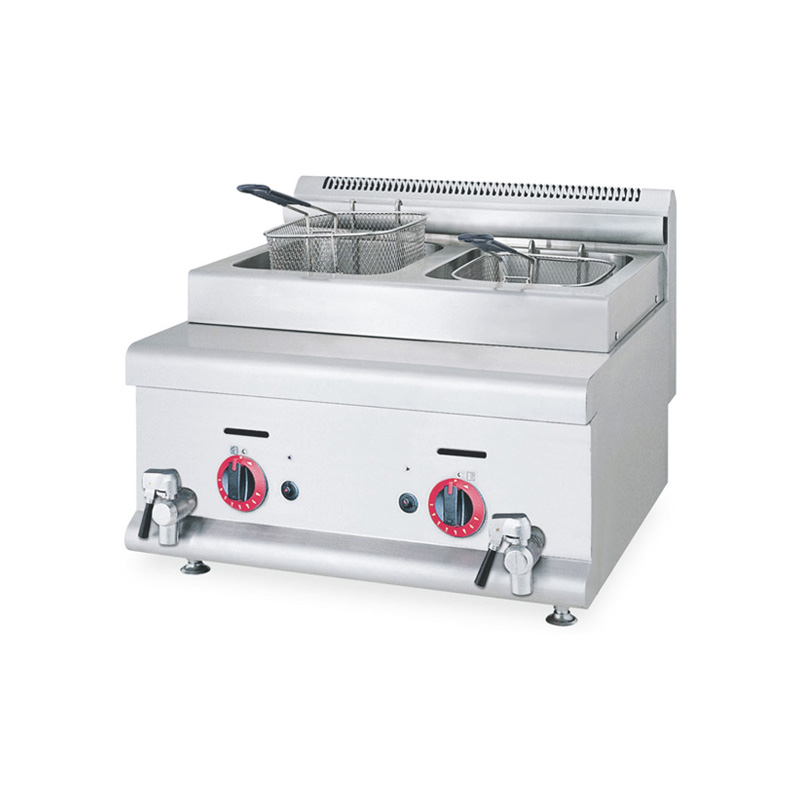 Double Tank Gas Deep Fryer