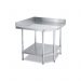 700mm Two Tiers Stainless Steel Corner Work Bench