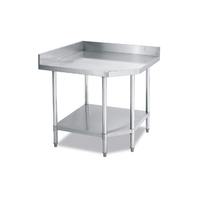 600mm Two Tiers Stainless Steel Corner Work Bench