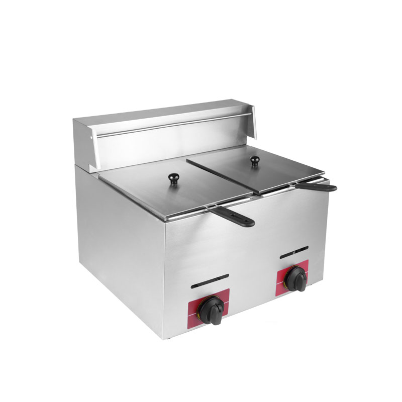 11L Countertop Gas Deep Fryers One Tank