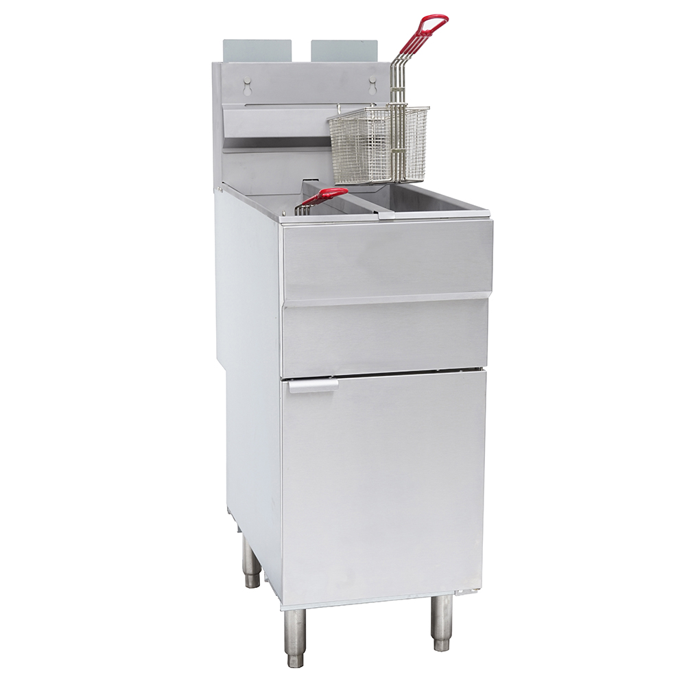 (11-13)x2 Liter Standing Gas Deep Fryers