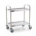 Stainless Steel Serving Trolley-Samll 2 Shelf