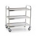 Stainless Steel Serving Trolley-Small 3 Shelf