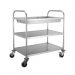 Stainless Steel Serving Trolley-Middle 3 Shelf