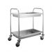 Stainless Steel Serving Trolley-Big 2 Shelf