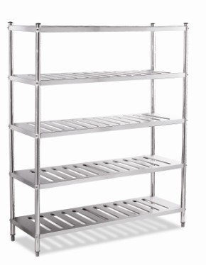 Stainless Steel 5 Shelfs Shelving-1100mm Width