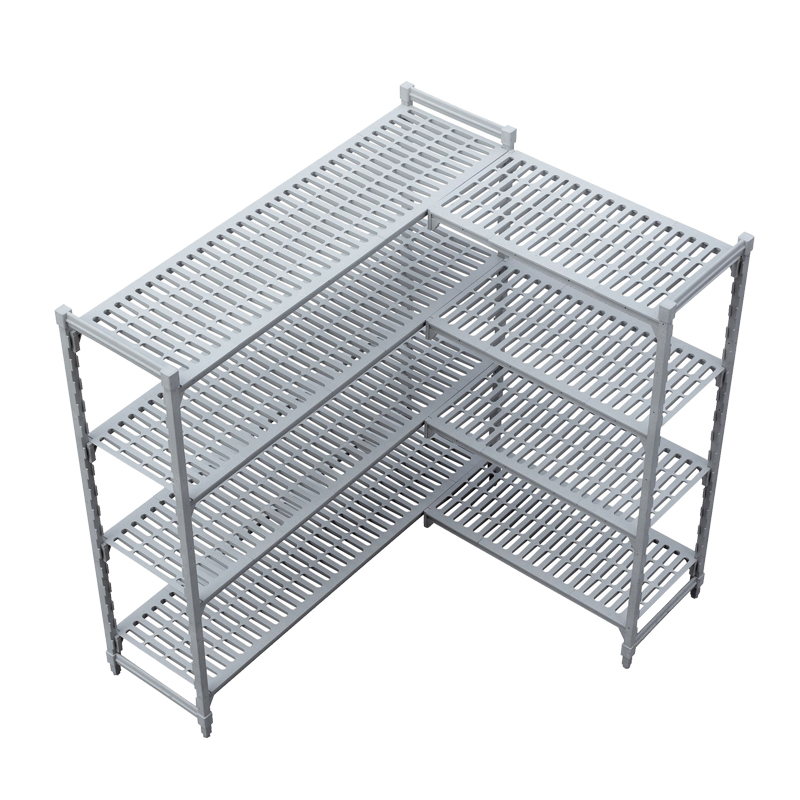 L Shaped Plastic (Epoxy) Shelving System-4 Shelves 2000mm Height Series