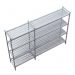 Linear Plastic (Epoxy) Shelving System-4 Shelves 1800mm Height Series with extended shelf