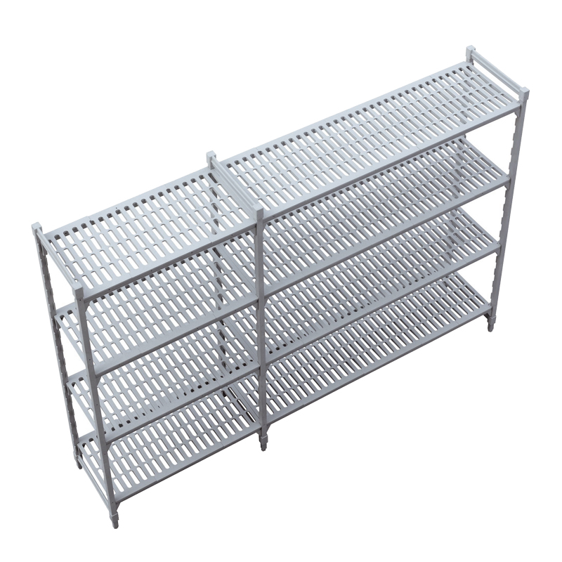 Linear Plastic (Epoxy) Shelving System-4 Shelves 1800mm Height Series with extended shelf
