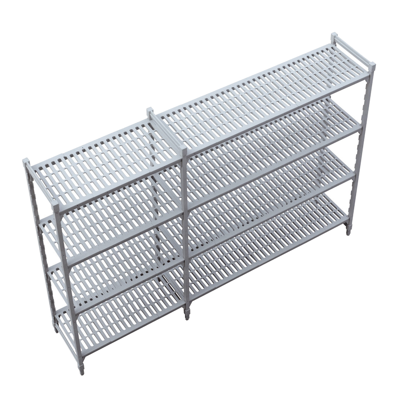 Linear Plastic (Epoxy) Shelving System-4 Shelves 1600mm Height Series with extended shelf