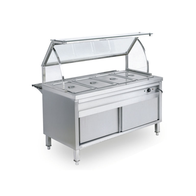Standing Bain Marie with glass top