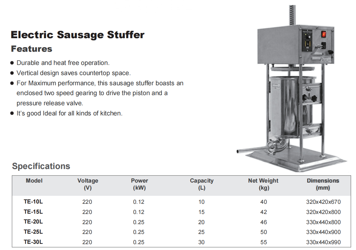 LINKRICH Electric Sausage Stuffer